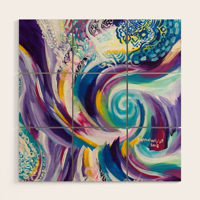 floral Wood Wall Art Gallery Image 1