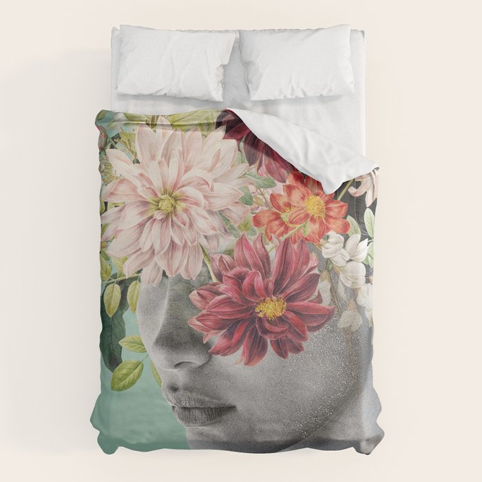 WOMAN WITH FLOWERS 12 Duvet Cover Gallery Image 6