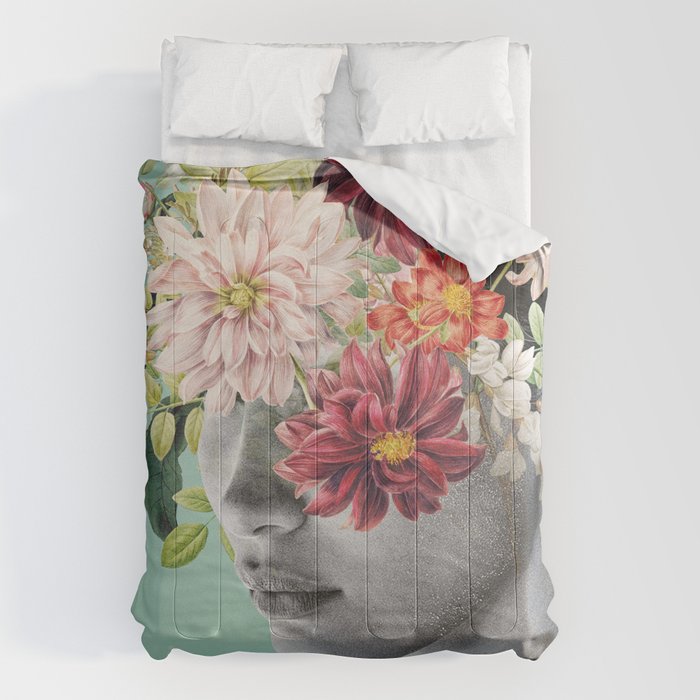 WOMAN WITH FLOWERS 12 Comforter Gallery Image 6