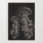 Minimal Floral Jellyfishes 2 Poster Gallery Image 4