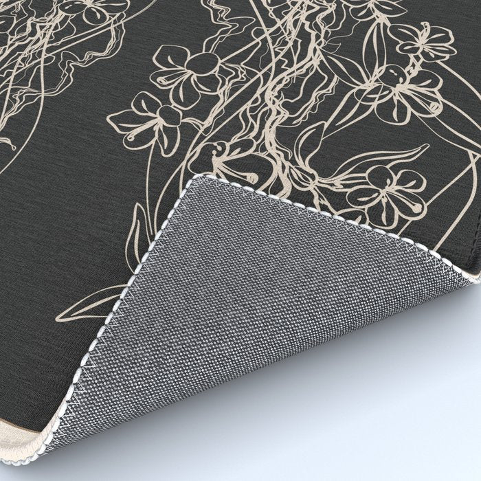 Minimal Floral Jellyfishes 2 Rug Gallery Image 4