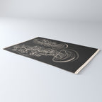 Minimal Floral Jellyfishes 2 Rug Gallery Image 3