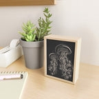 Minimal Floral Jellyfishes 2 Mini Art Print Gallery Image 2