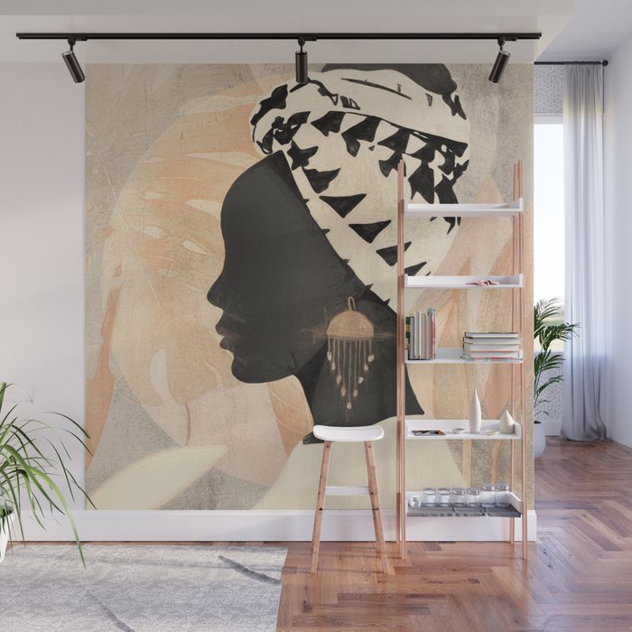 Woman with Turban Wall Mural Gallery Image 1