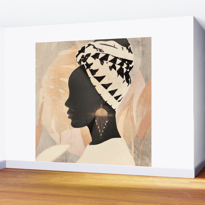 Woman with Turban Wall Mural Gallery Image 2