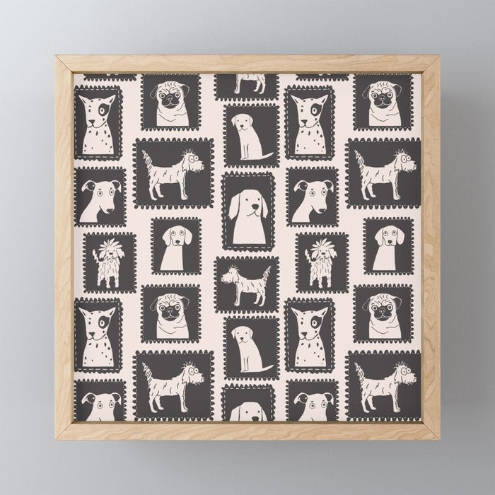 Dog portrait gallery Mini Art Print Gallery Image 1