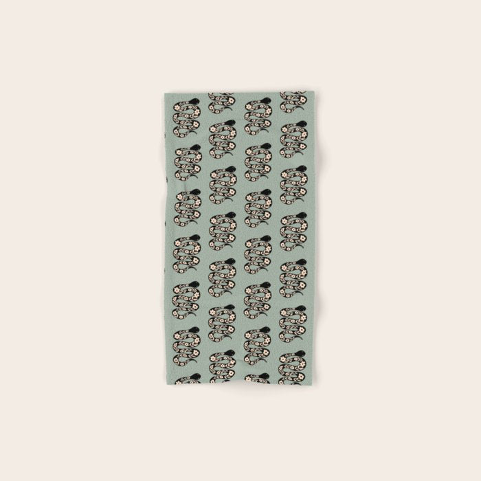 Floral Snake  Bath Towel Gallery Image 1