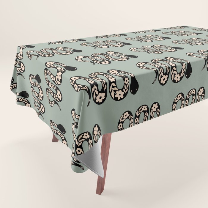 Floral Snake  Tablecloth Gallery Image 1