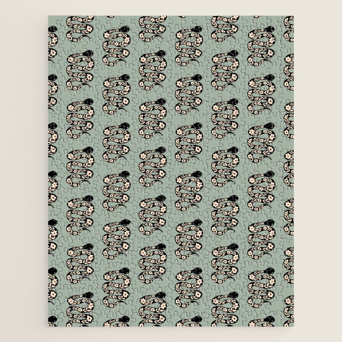 Floral Snake  Jigsaw Puzzle Gallery Image 1