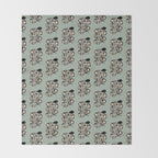 Floral Snake  Throw Blanket Gallery Image 2