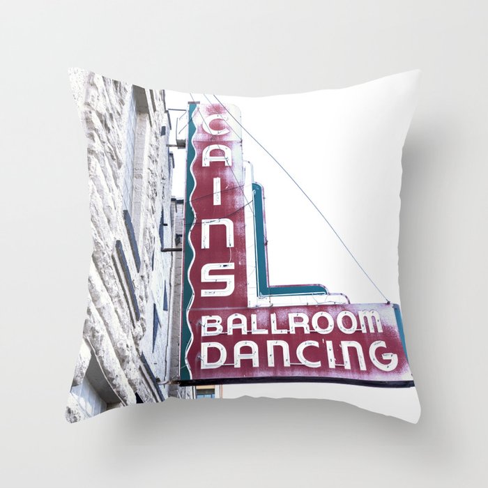 Cain's Ballroom Dancing Tulsa Oklahoma Photography Throw Pillow Gallery Image 1