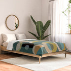 mid century modern geometric abstract pattern 24 Comforter Gallery Image 2