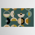 mid century modern geometric abstract pattern 24 Tablecloth Gallery Image 2