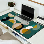 mid century modern geometric abstract pattern 24 Desk Mat Gallery Image 2