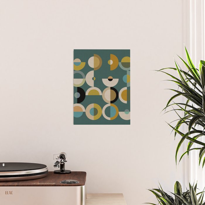 mid century modern geometric abstract pattern 24 Poster Gallery Image 2