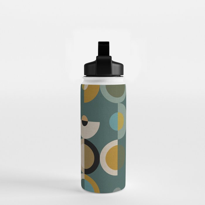 mid century modern geometric abstract pattern 24 Water Bottle Gallery Image 2