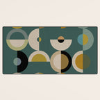 mid century modern geometric abstract pattern 24 Desk Mat Gallery Image 3