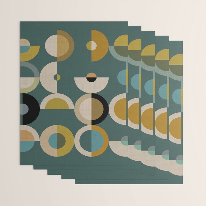 mid century modern geometric abstract pattern 24 Wrapping Paper Gallery Image 3