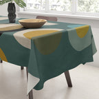 mid century modern geometric abstract pattern 24 Tablecloth Gallery Image 3
