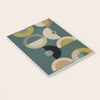 mid century modern geometric abstract pattern 24 Notebook Gallery Image 3