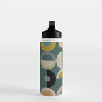 mid century modern geometric abstract pattern 24 Water Bottle Gallery Image 3