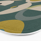 mid century modern geometric abstract pattern 24 Bath Mat Gallery Image 3