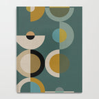mid century modern geometric abstract pattern 24 Notebook Gallery Image 4