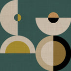 mid century modern geometric abstract pattern 24 Coffee Mug Gallery Image 2