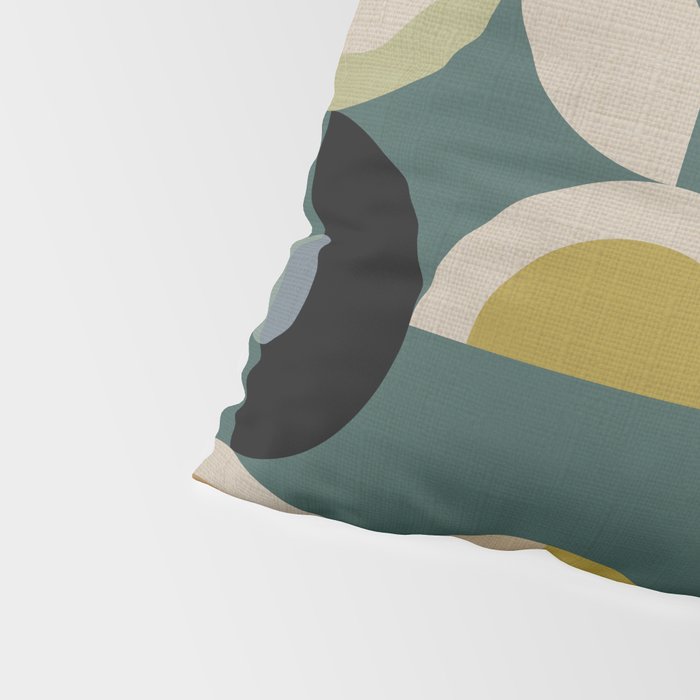 mid century modern geometric abstract pattern 24 Pillow Sham Gallery Image 4