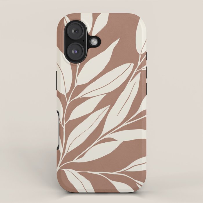 Mocha Branching Simplicity iPhone Case Gallery Image 1