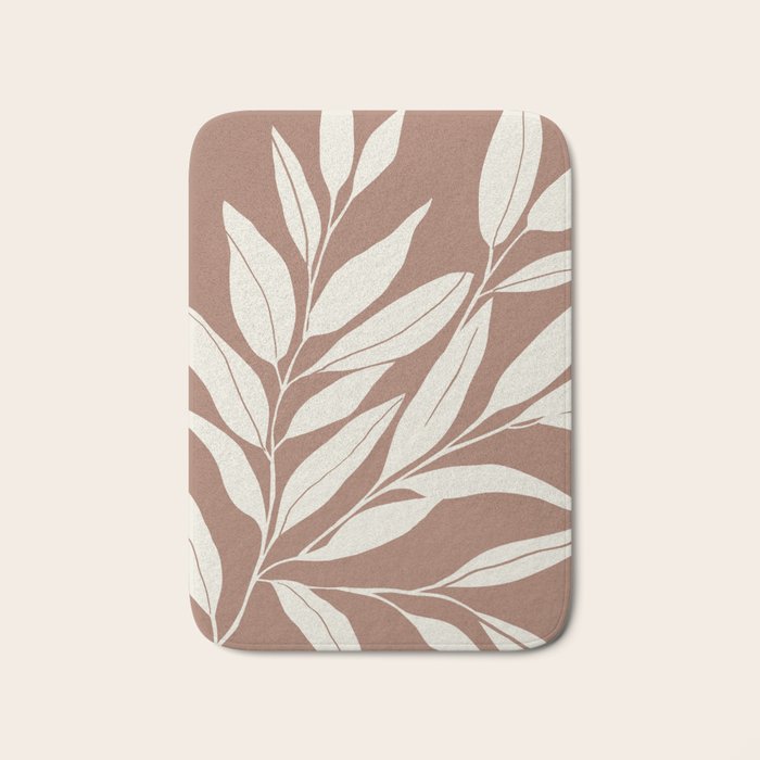 Mocha Branching Simplicity Bath Mat Gallery Image 1