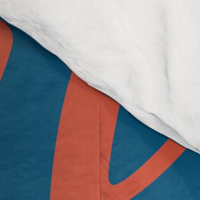 Vintage Vail Ski Poster Blue Comforter Gallery Image 4