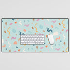 Abtract Colorful Brush Pattern Desk Mat Gallery Image 1