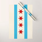 Chicago Flag II Wrapping Paper Gallery Image 1