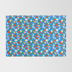 Strawberries Galore Pattern On Blue Rug Gallery Image 2