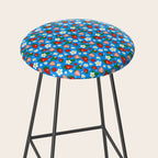 Strawberries Galore Pattern On Blue Stool Gallery Image 2