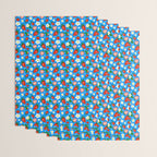 Strawberries Galore Pattern On Blue Wrapping Paper Gallery Image 3