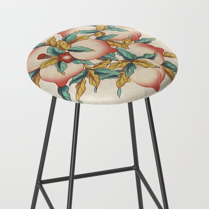 Peaches : Minhwa-Korean traditional/folk art Journal Stool Gallery Image 2