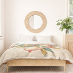 Peaches : Minhwa-Korean traditional/folk art Journal Duvet Cover Gallery Image 3