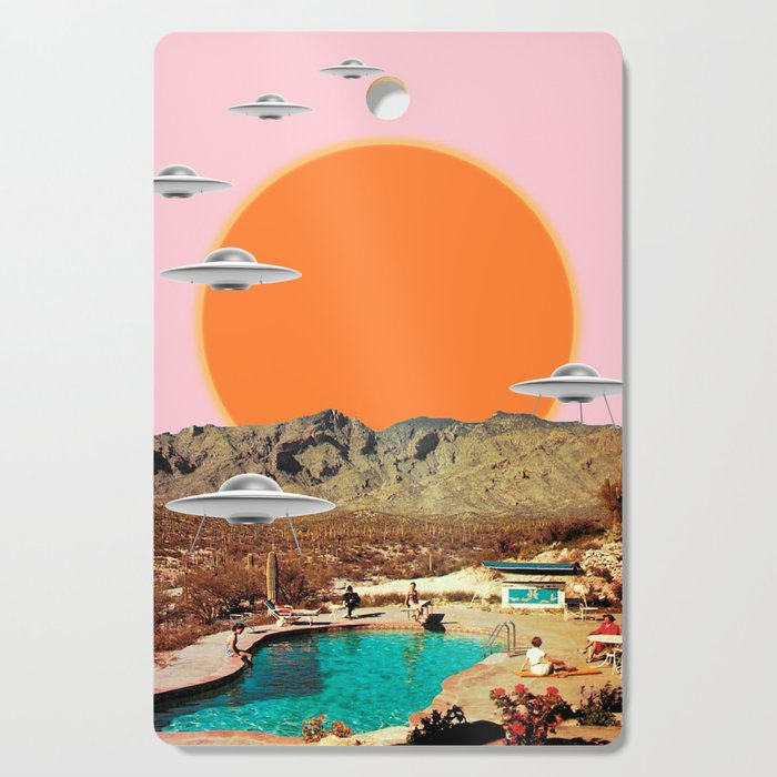 They've arrived! (UFO) Cutting Board Gallery Image 1