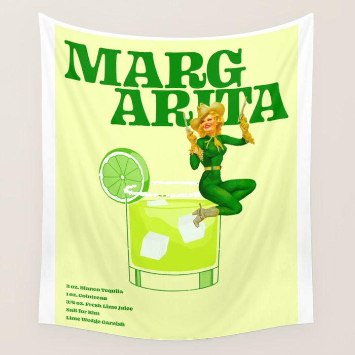 The Margarita Cocktail Wall Tapestry Gallery Image 1