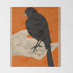 Bird in Hand 5 Throw Blanket Gallery Image 2