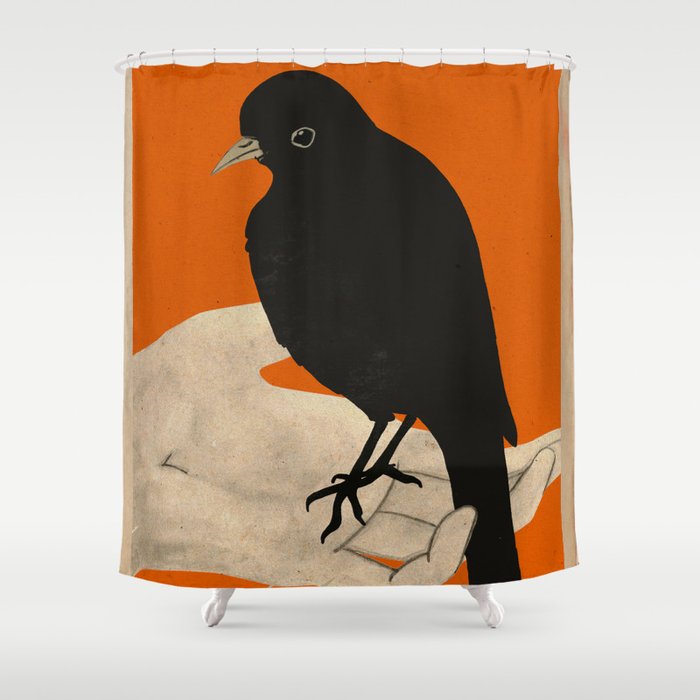 Bird in Hand 5 Shower Curtain Gallery Image 1
