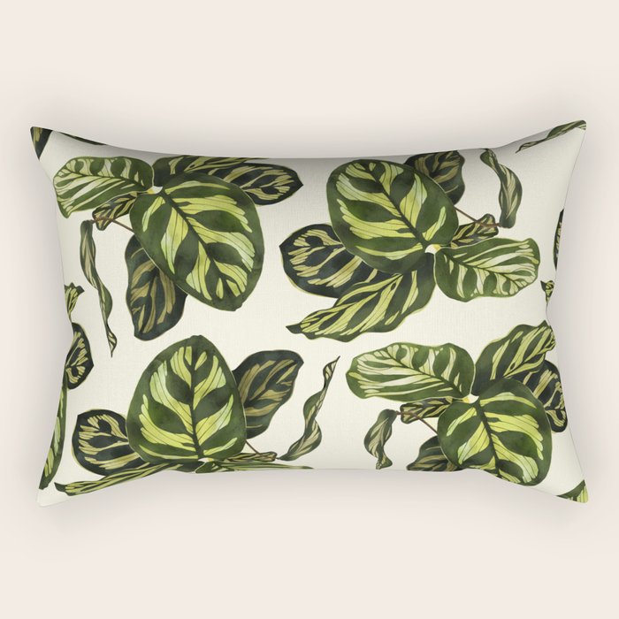calathea botanical interior plant Rectangular Pillow Gallery Image 1