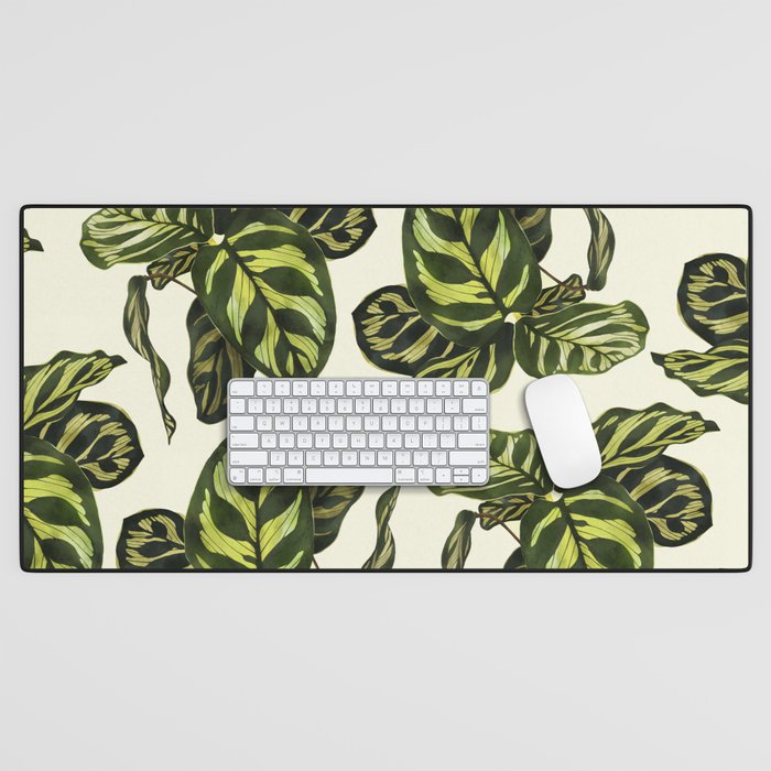 calathea botanical interior plant Desk Mat Gallery Image 1