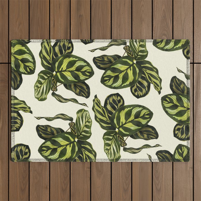 calathea botanical interior plant Outdoor Rug Gallery Image 1
