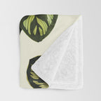 calathea botanical interior plant Throw Blanket Gallery Image 3