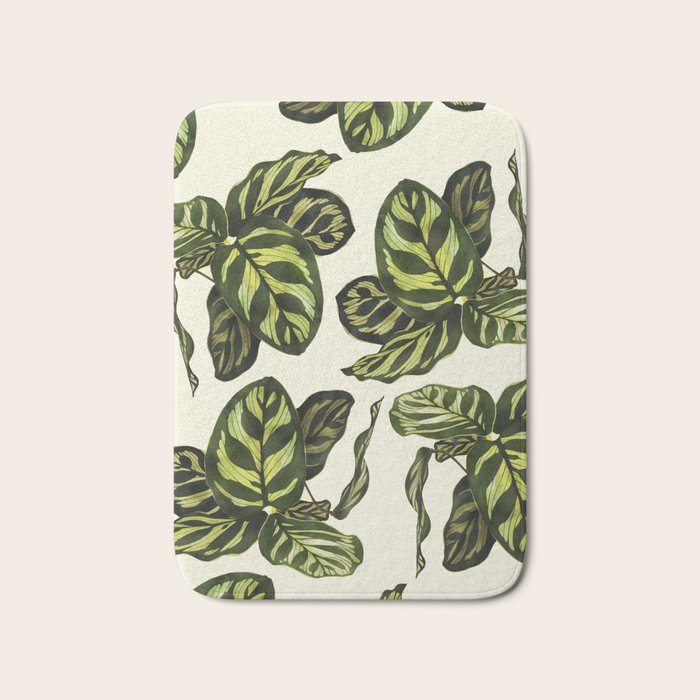 calathea botanical interior plant Bath Mat Gallery Image 1