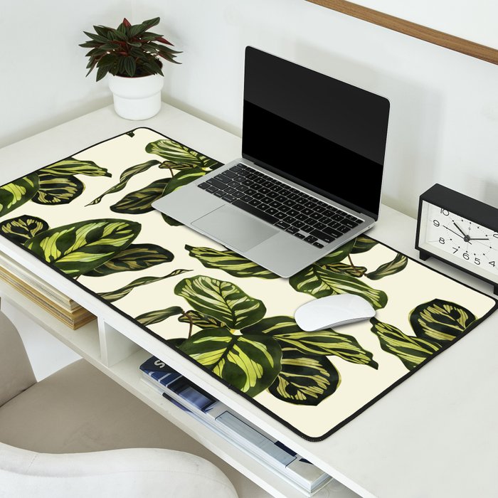 calathea botanical interior plant Desk Mat Gallery Image 2