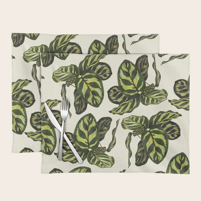 calathea botanical interior plant Placemat Gallery Image 1